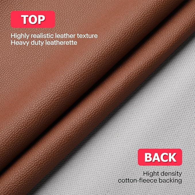 K-Musculo Vinyl Fabric, Marine Faux Leather Upholstery, for Upholstery Crafts, DIY Sewings, Sofa, Handbag, Earrings, Hair Bows Decorations