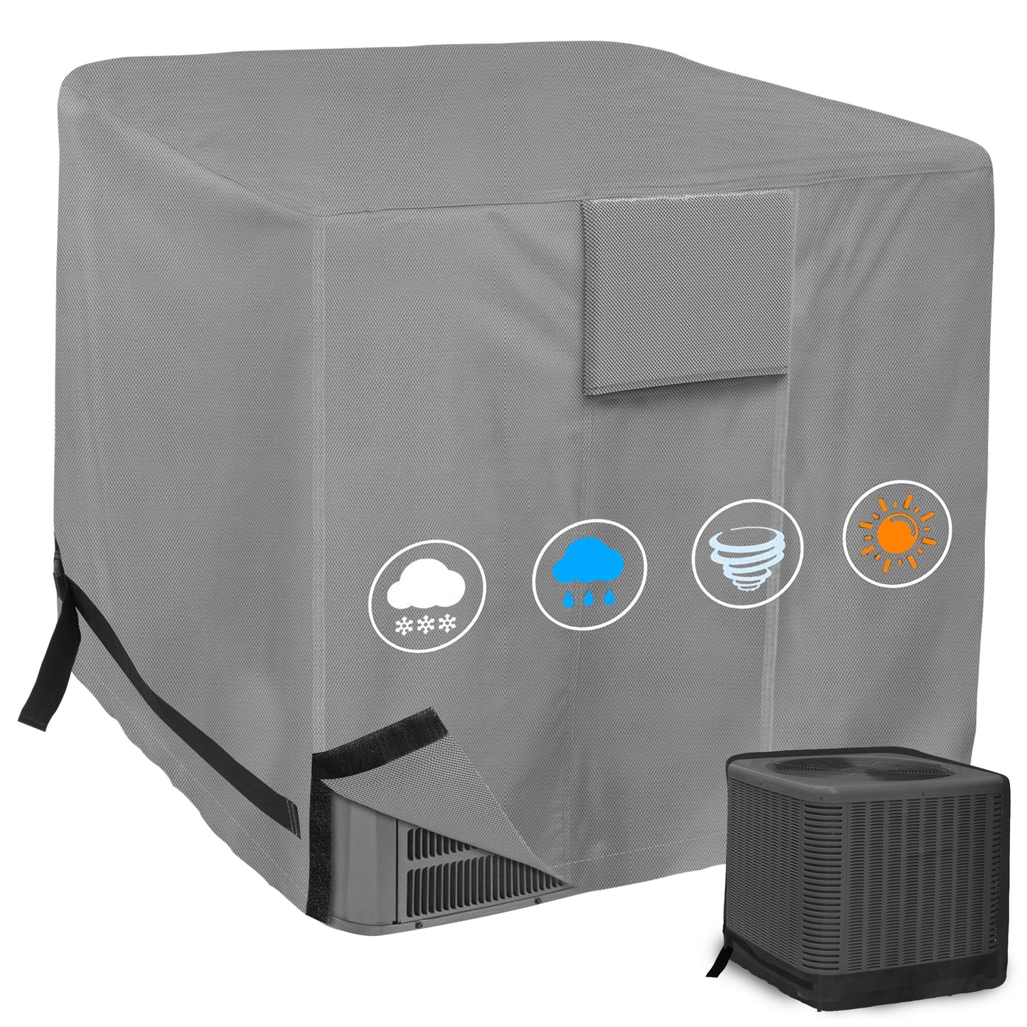 K-Musculo Air Conditioner Cover, 420D for Water Resistant Fabric Windproof Design AC Cover